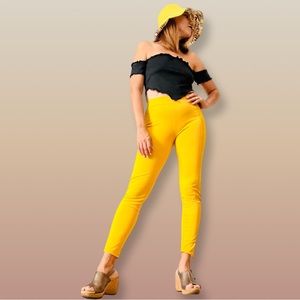 High ￼Waist Stretch Slim Leg leggings Office Work Dress Casual ￼pull-on Pants